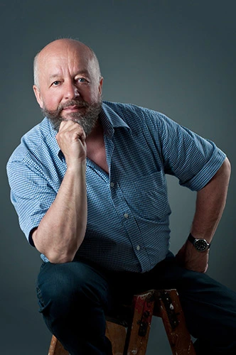 Winfried Hacker bei der Arbeit